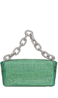 Borsa mini My Dream in raso e strass 