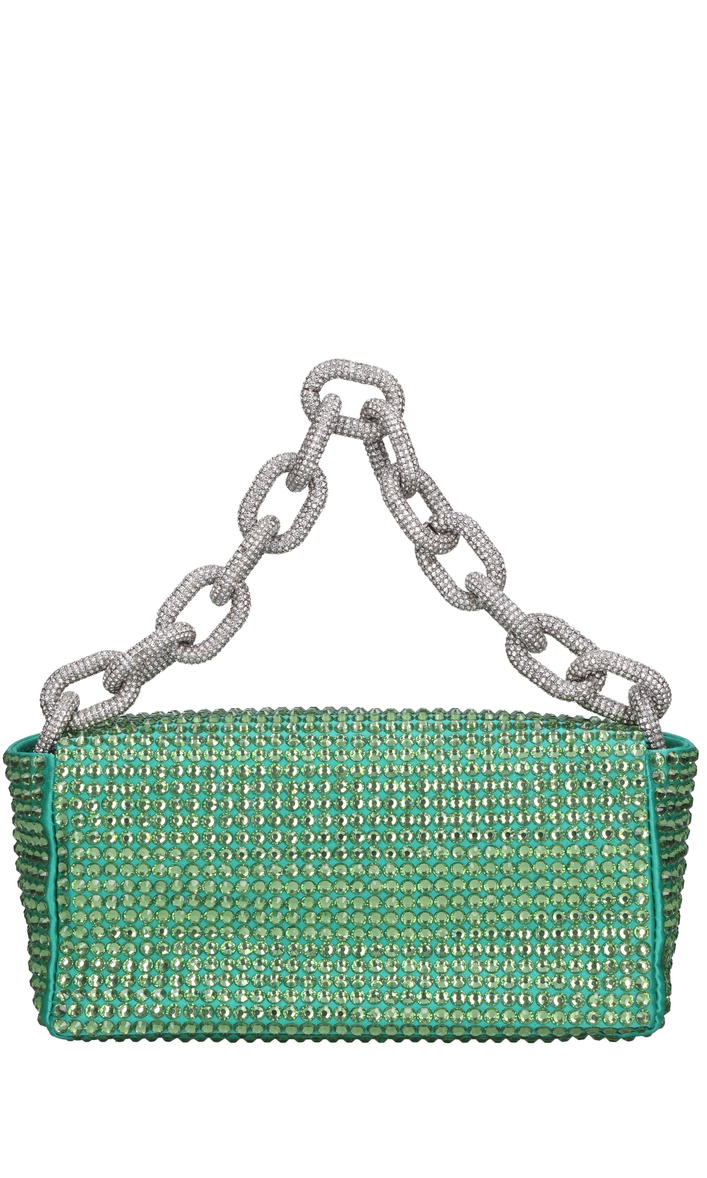 Borsa mini My Dream in raso e strass 