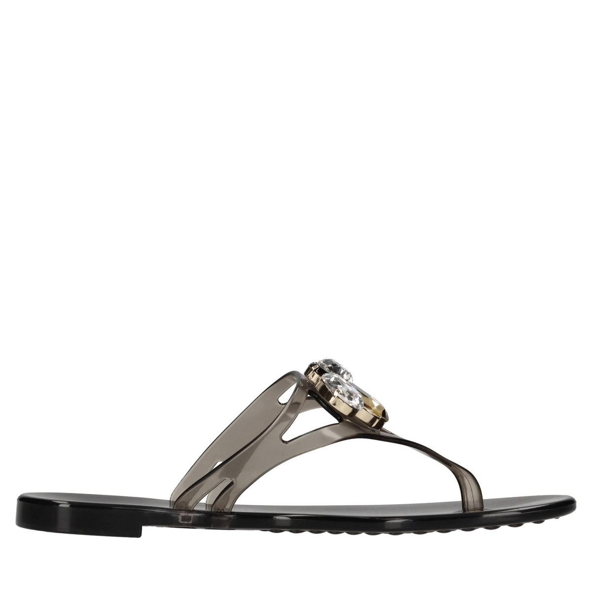 Sandali flat Jelly in PVC e Swarovski 