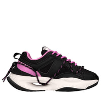 Sneakers in ecopelle e tessuto 
