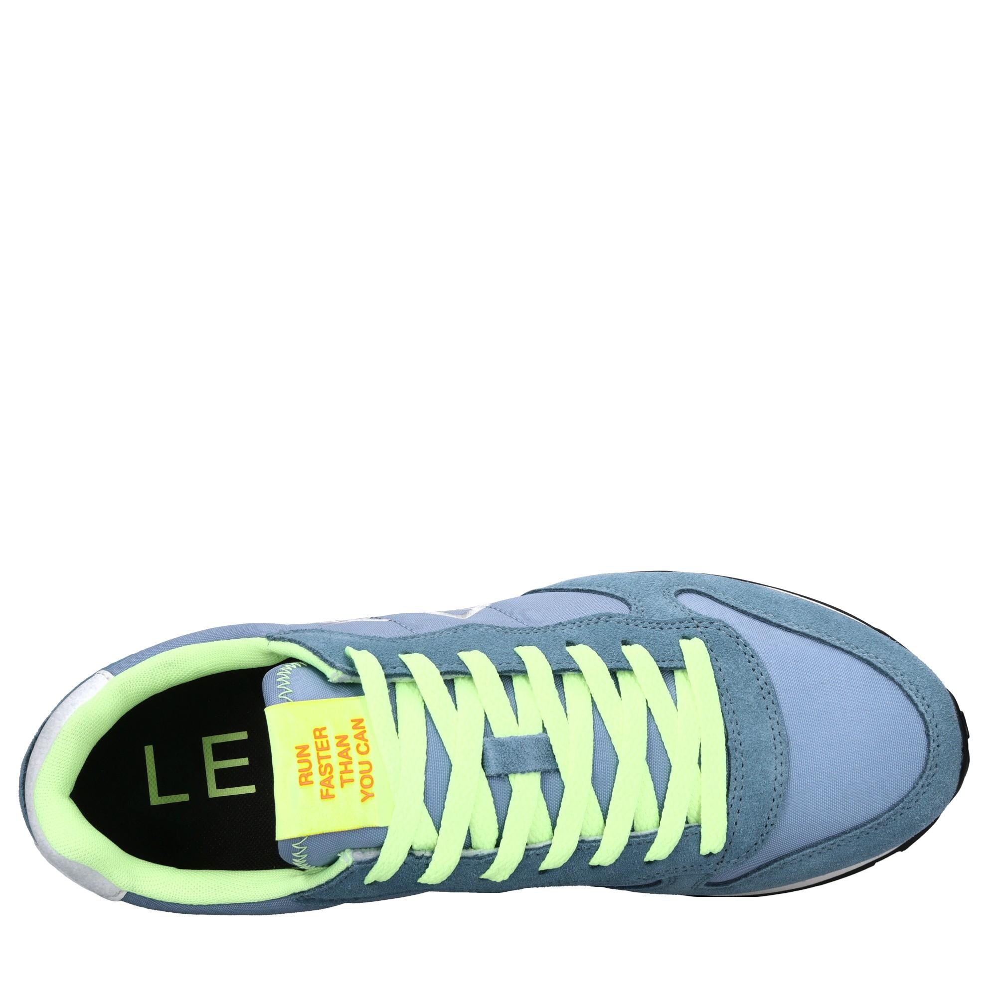 Sneakers in camoscio e tessuto 