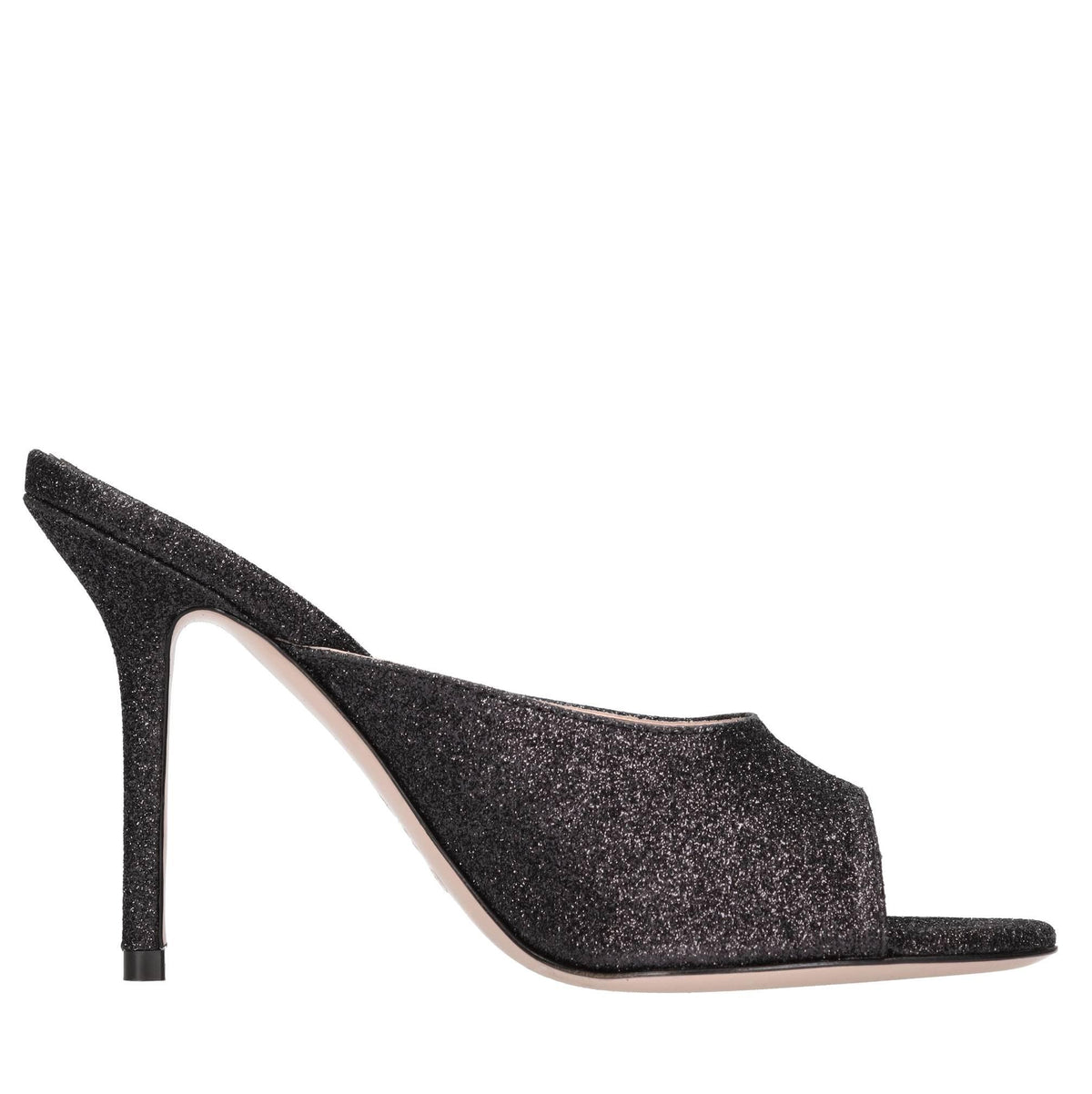 Mules modello EMILY in pelle e glitter 