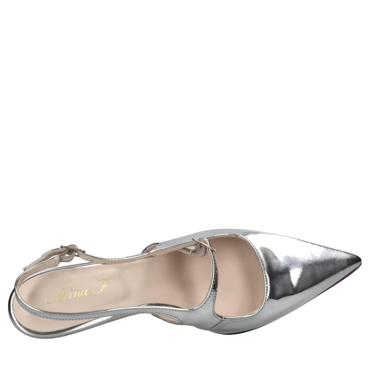 Décolleté slingback in vernice 