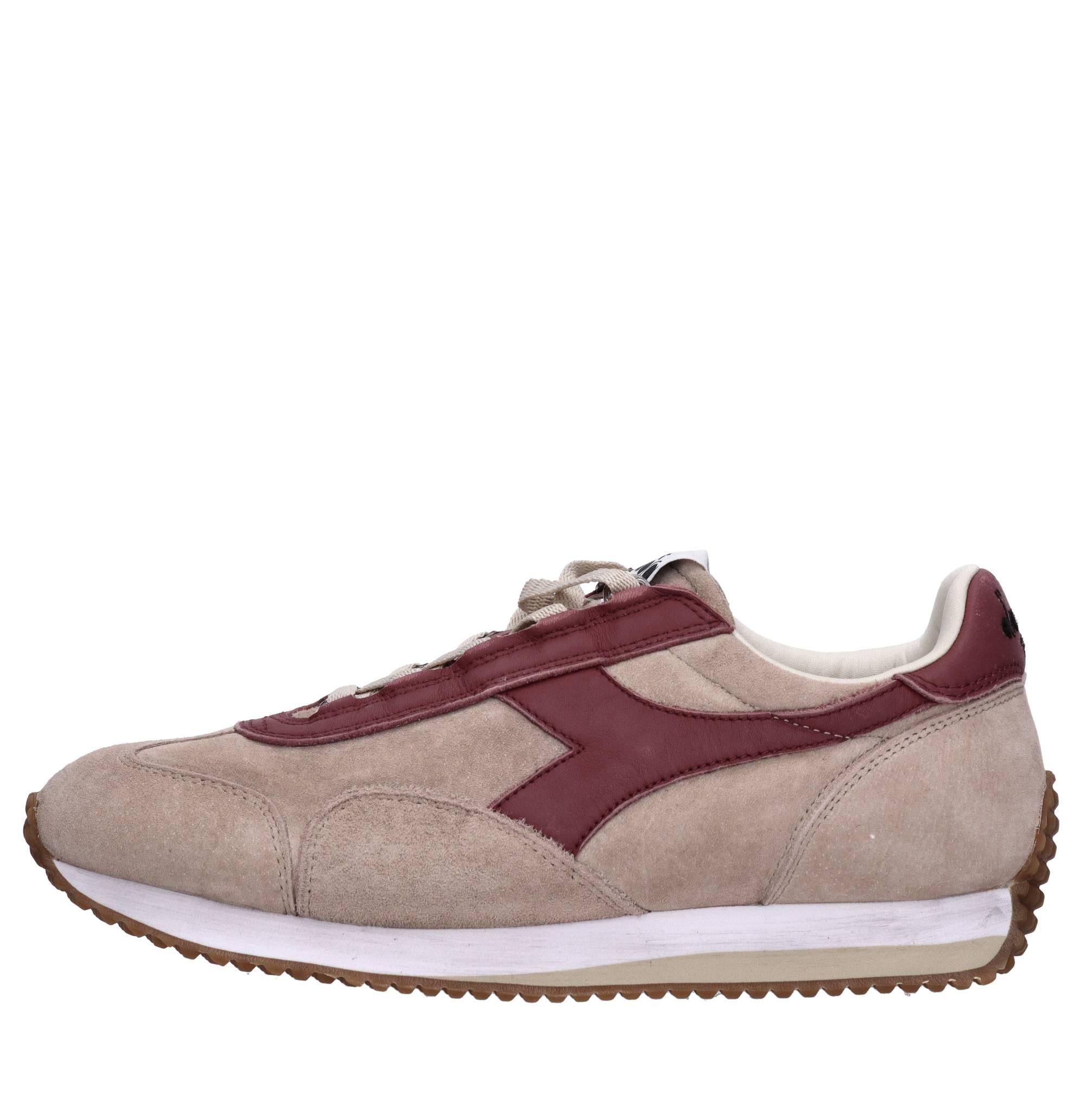 Sneakers modello HERITAGE in tessuto e pelle scamosciata 