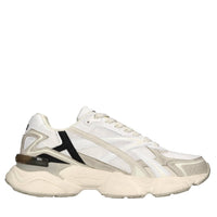 Sneakers in camoscio e tessuto 