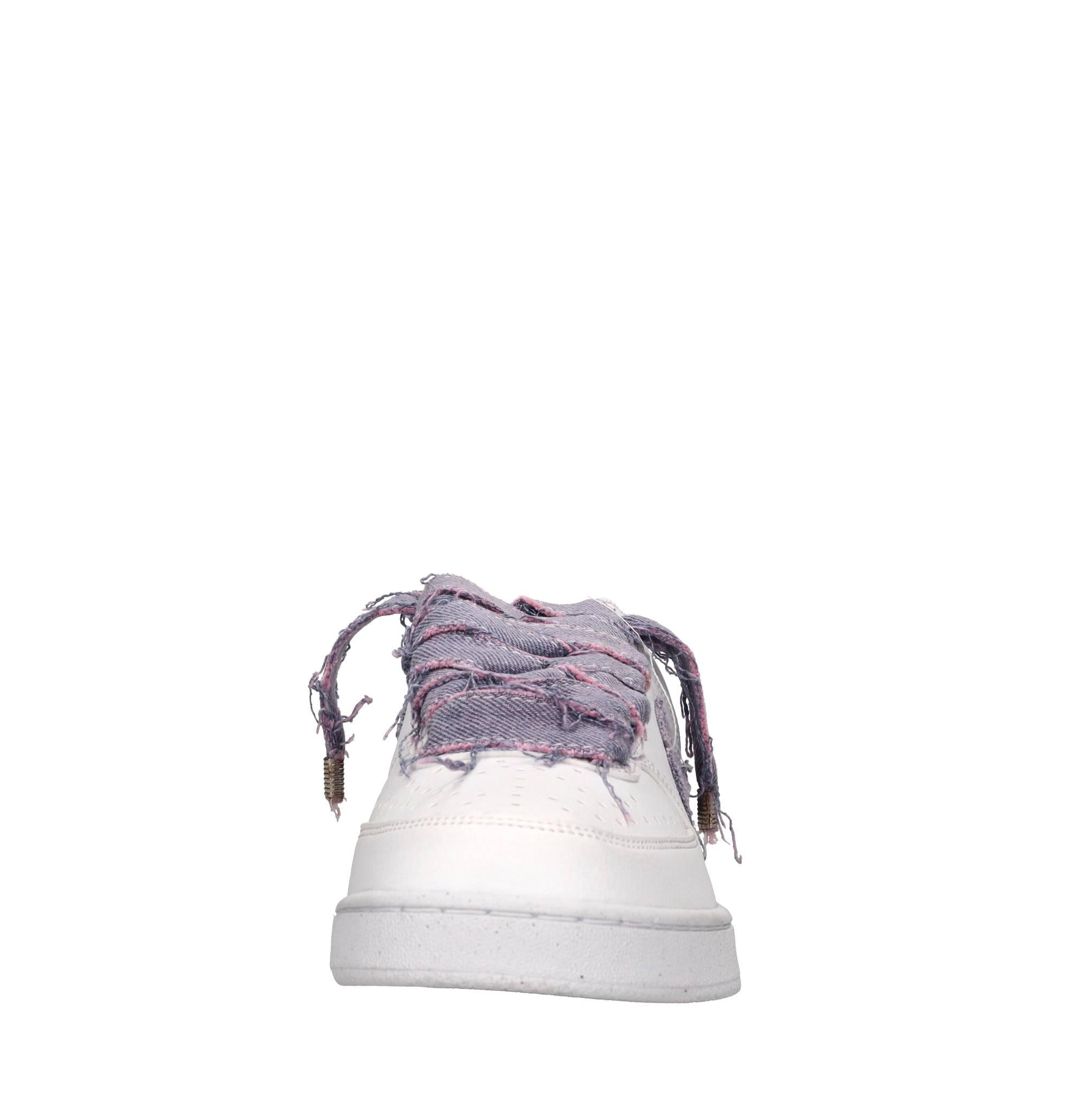 Sneakers in ecopelle e tessuto 