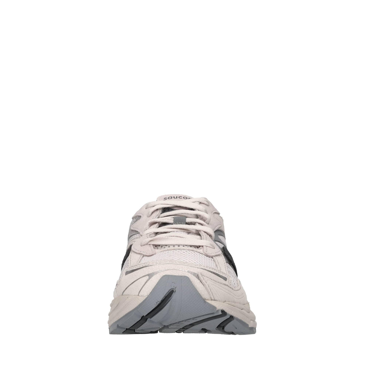 Sneakers in pelle e tessuto 