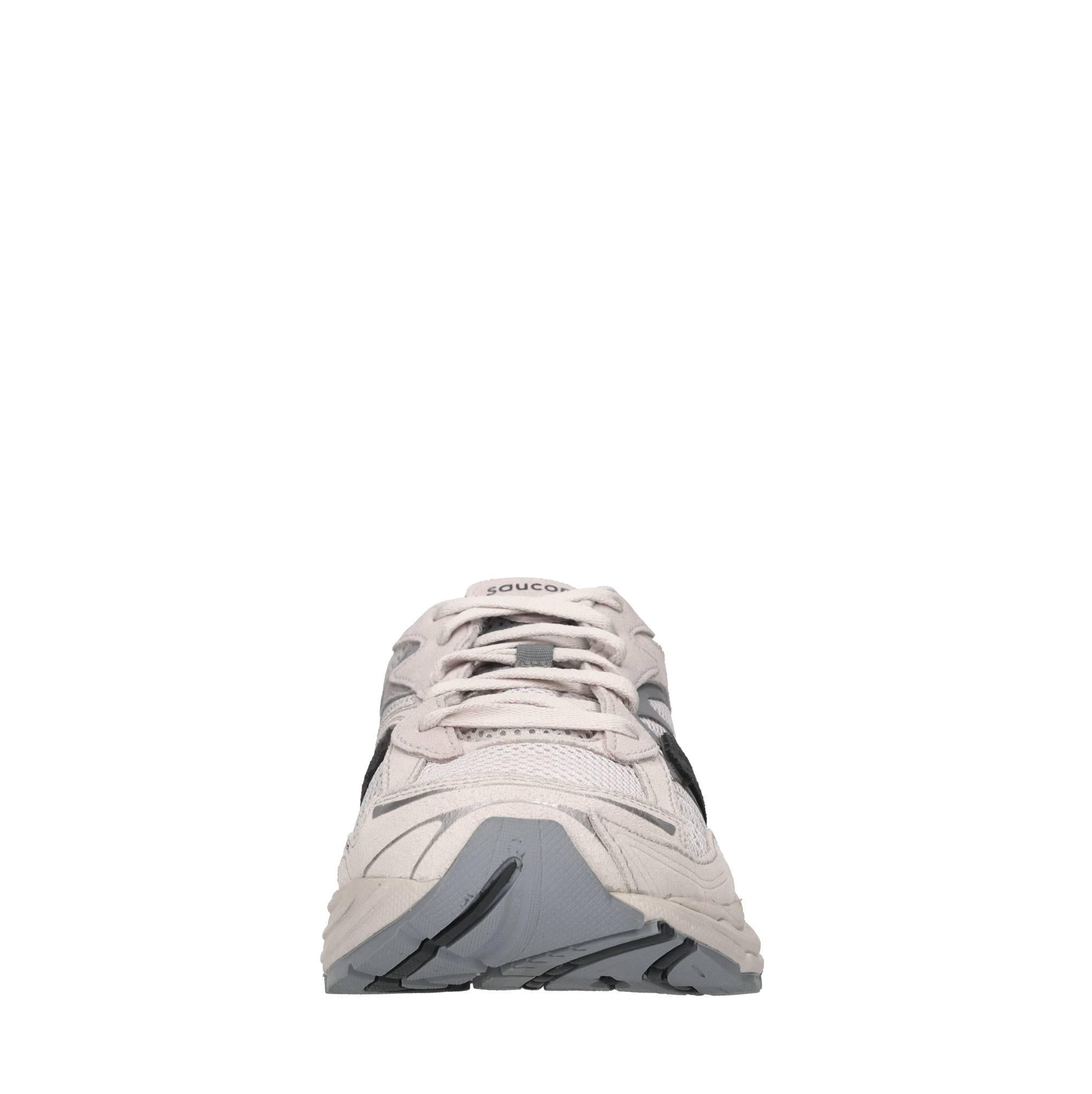 Sneakers in pelle e tessuto 