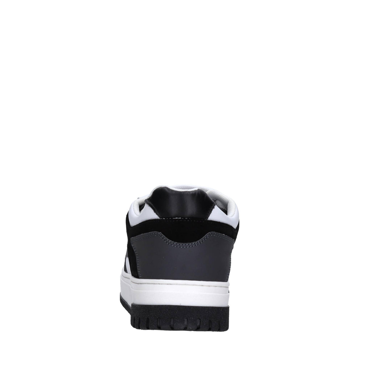 Sneakers in pelle e tessuto 