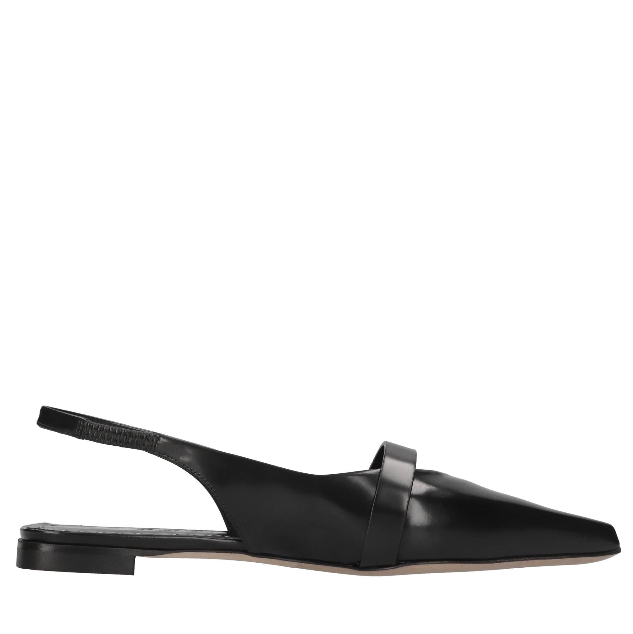 Ballerine slingback in pelle ed ecopelle 