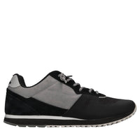 Sneakers in camoscio e tessuto 