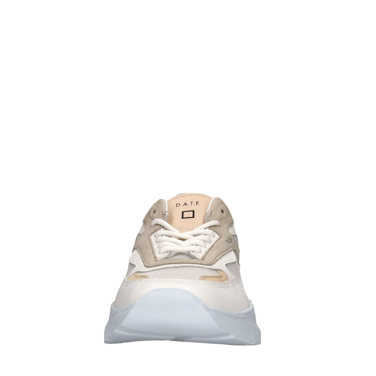 Sneakers in pelle e tessuto 