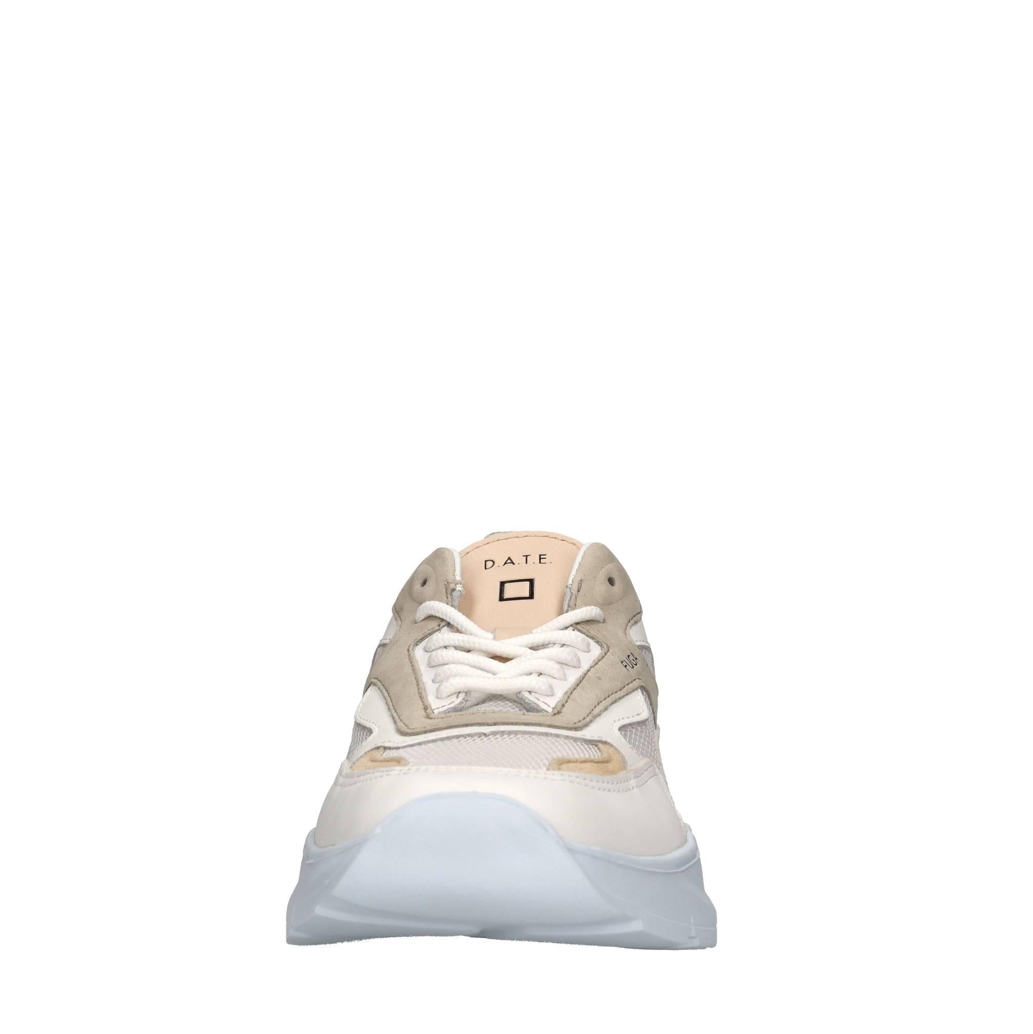 Sneakers in pelle e tessuto 
