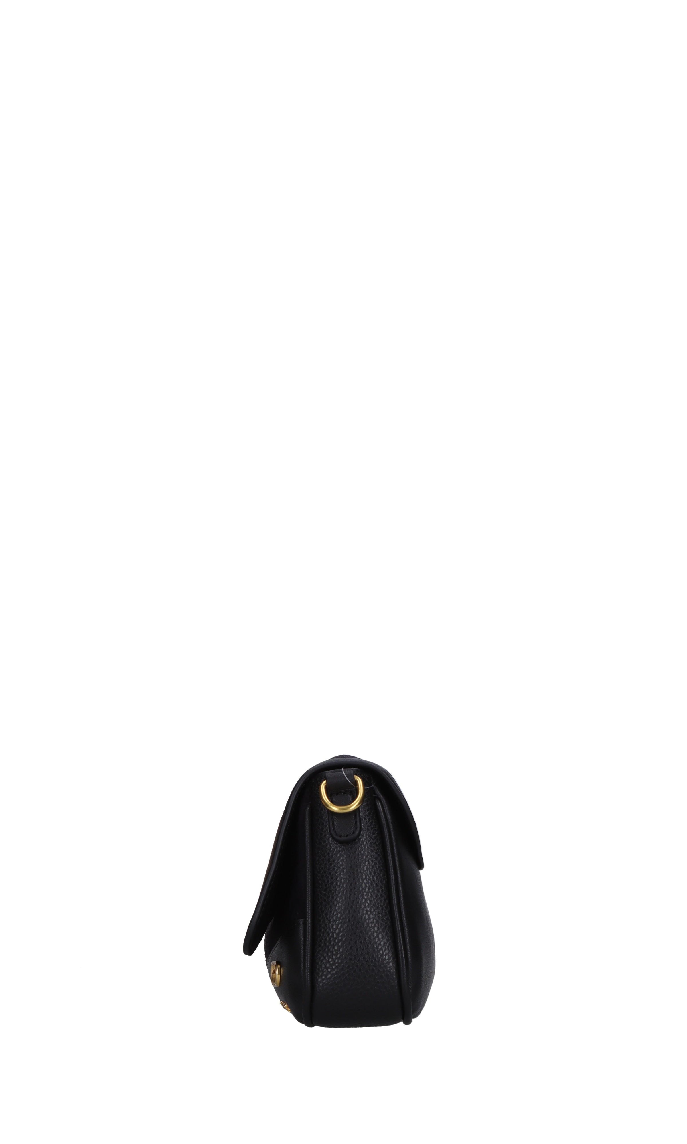 Borsa irregular in pelle e camoscio 