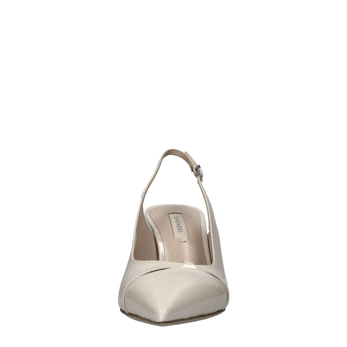 Décolleté slingback blade in pelle 