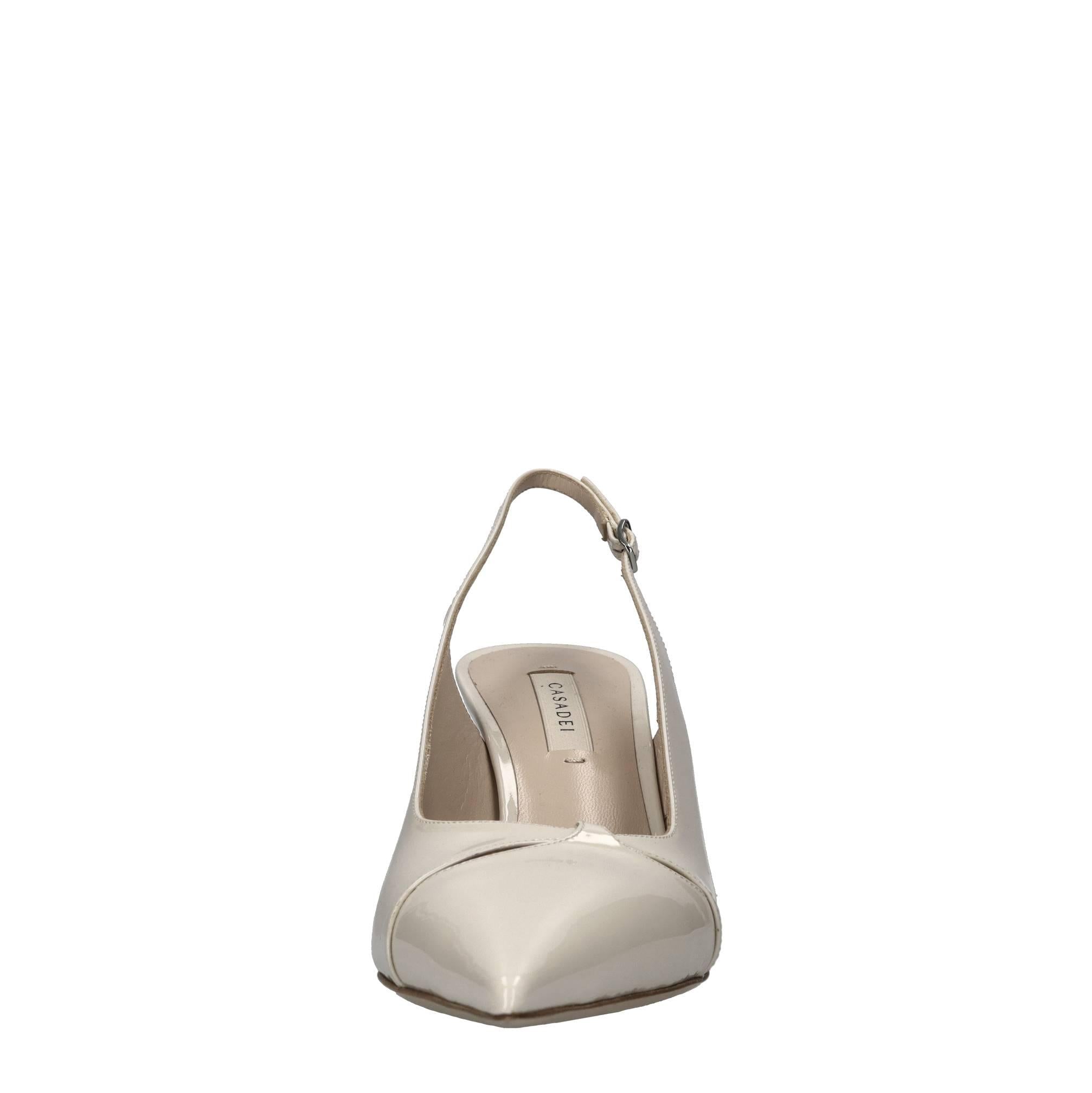 Décolleté slingback blade in pelle 