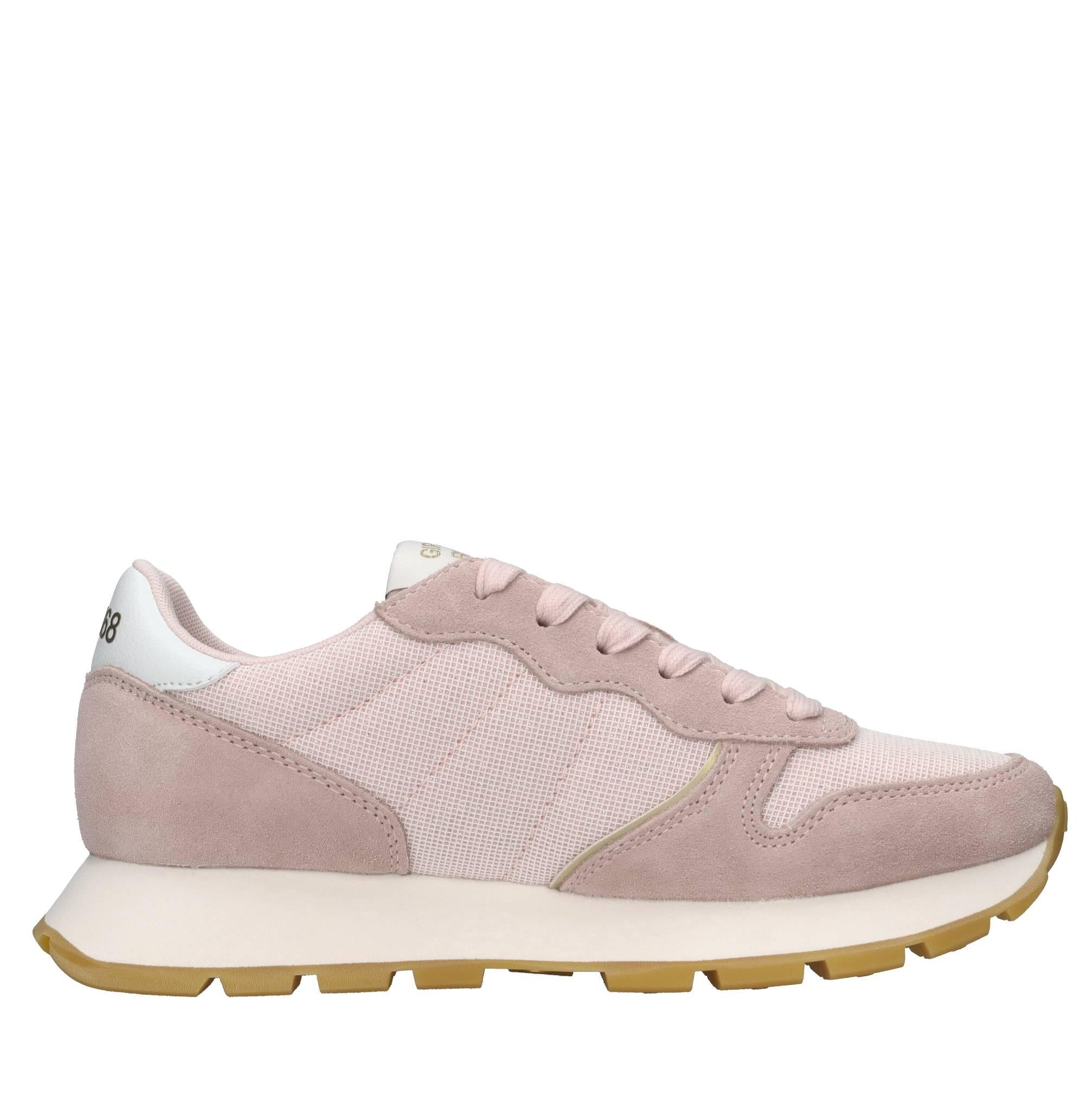 Sneakers in camoscio ecopelle e tessuto 