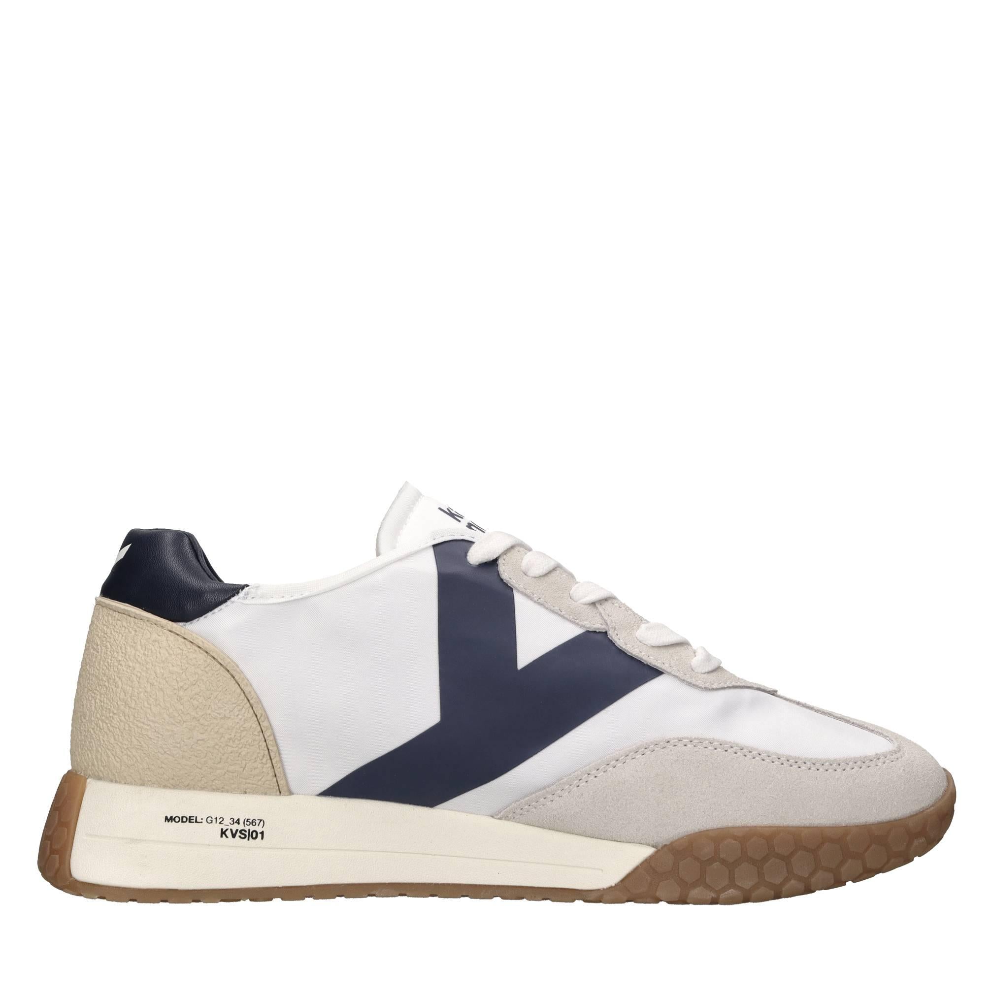 Sneakers in camoscio ecopelle e tessuto 