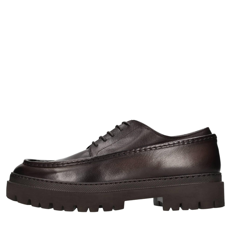 Stringate Widen in pelle 