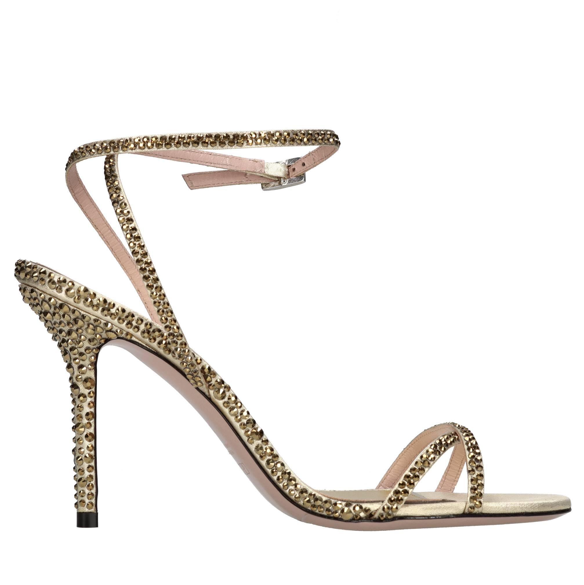 Sandali Charlize in tessuto e strass 