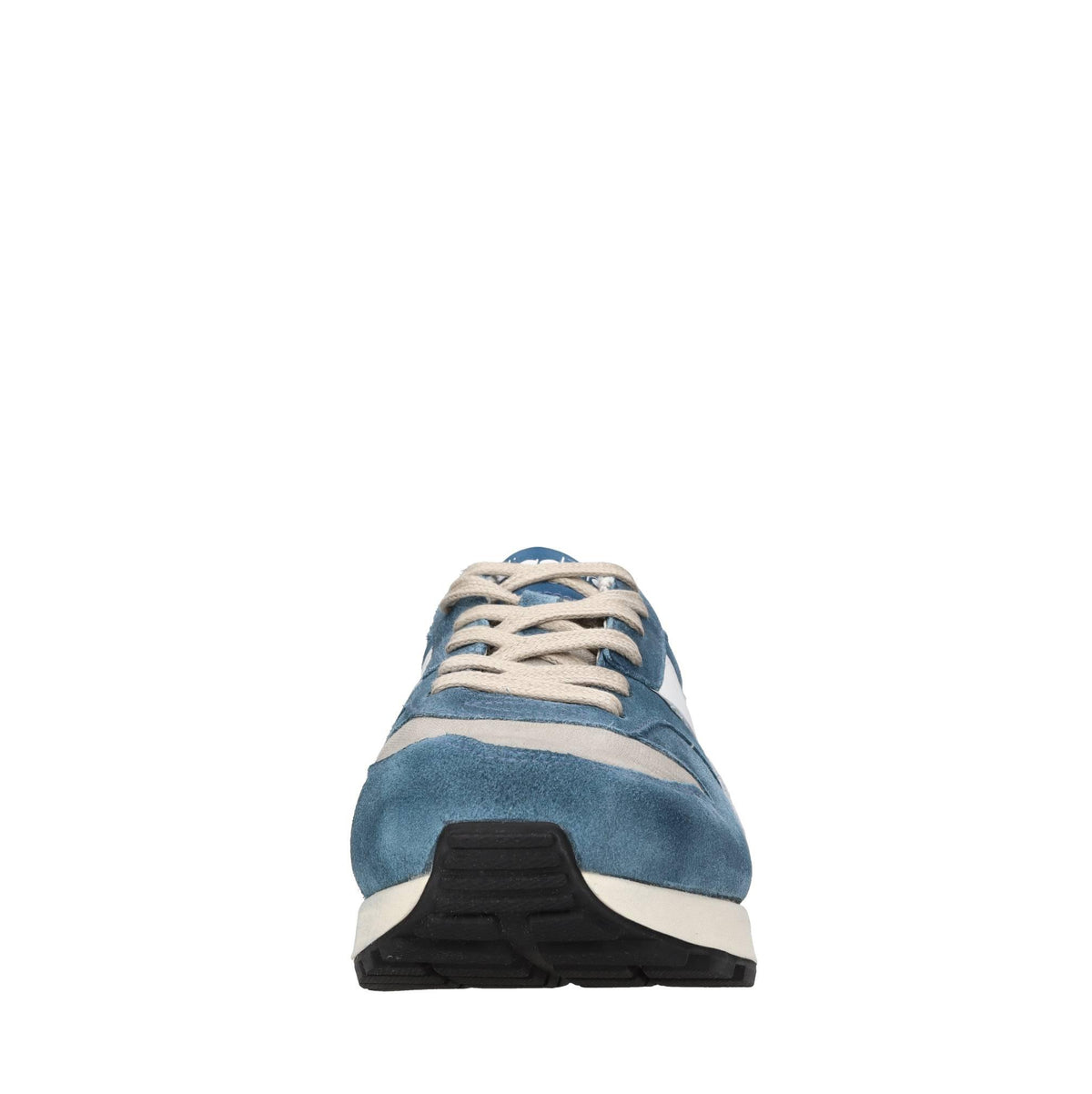 Sneakers in camoscio e tessuto 