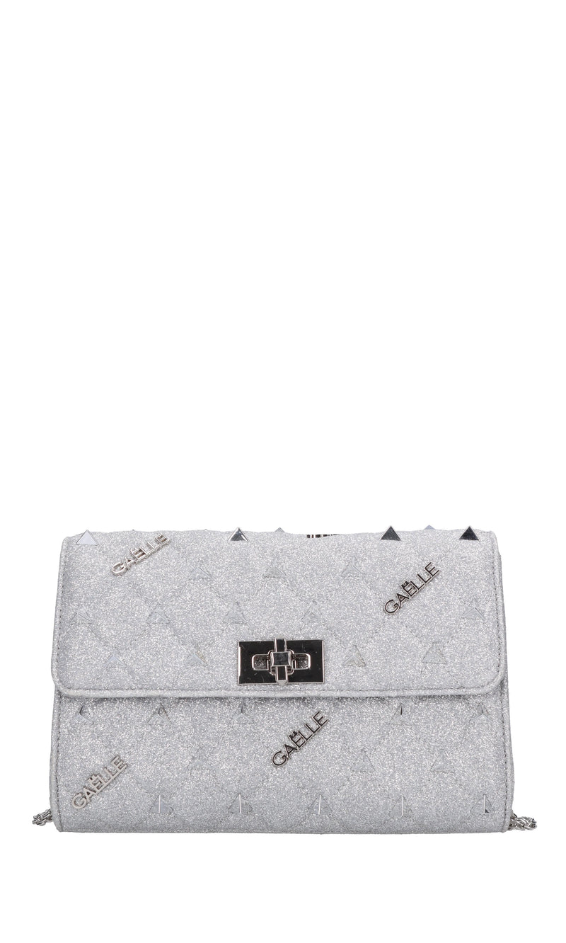 Borsa in tessuto glitterato 