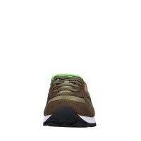 Sneakers in camoscio e tessuto 