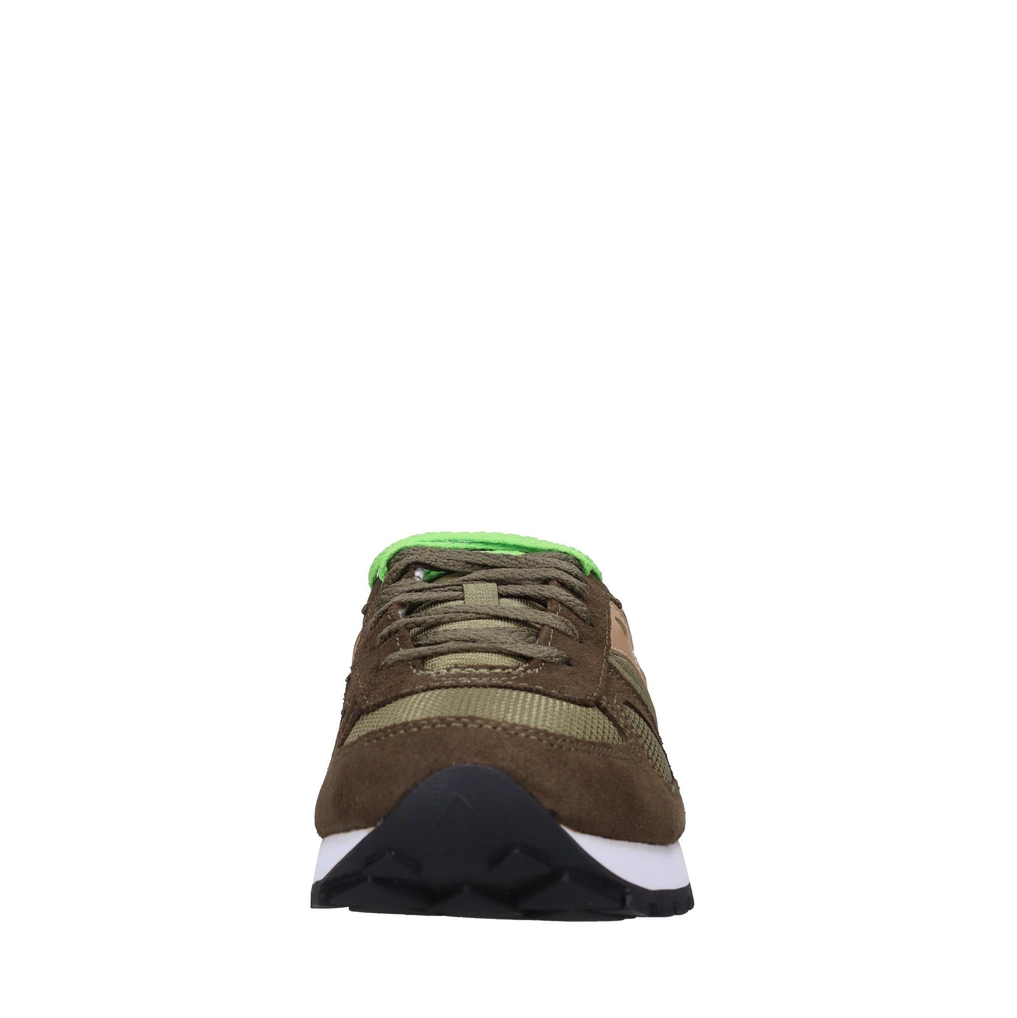 Sneakers in camoscio e tessuto 