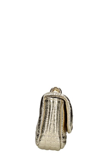 Borsa Shiny mini in pelle laminata 