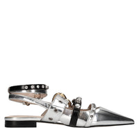 Ballerine slingback in vernice ed ecopelle 