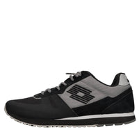 Sneakers in camoscio e tessuto 
