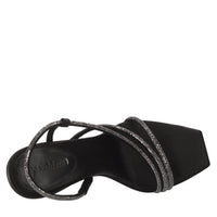Sandali in raso e strass 