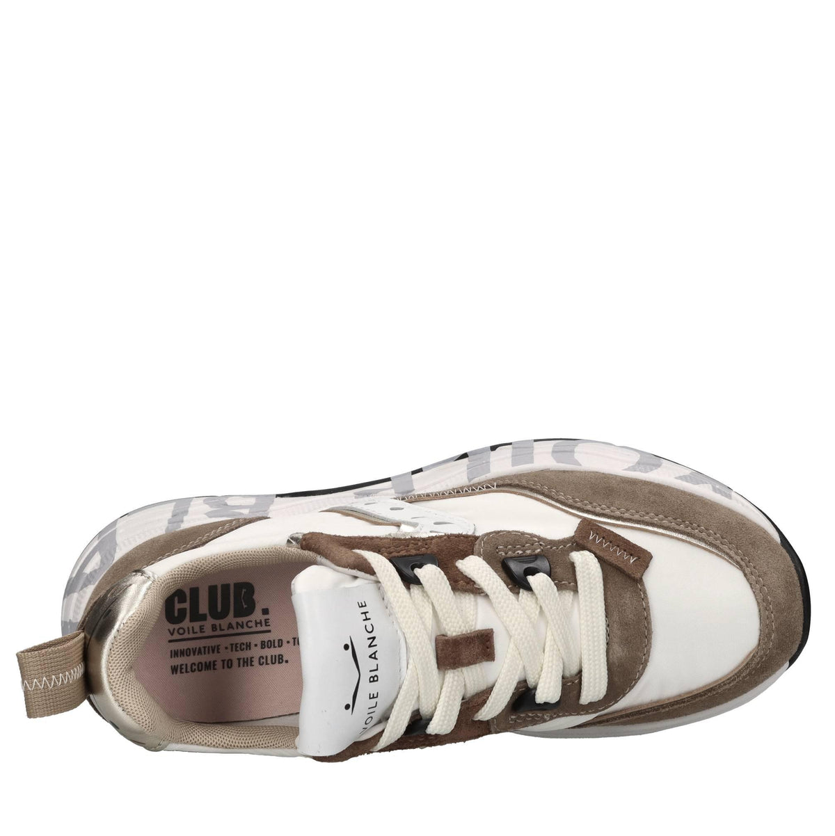 Sneakers in camoscio e tessuto 