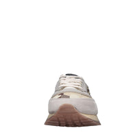 Sneakers in pelle e tessuto 