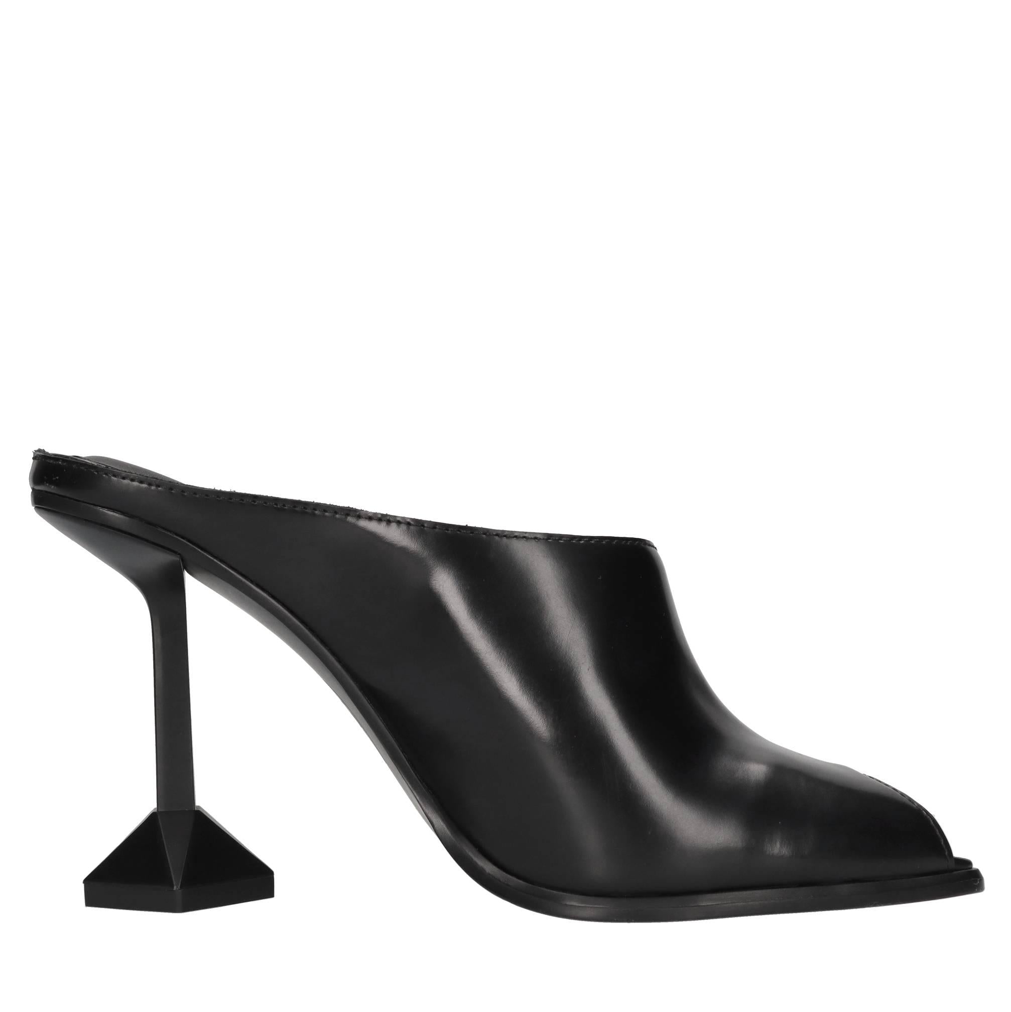 Mules in pelle 