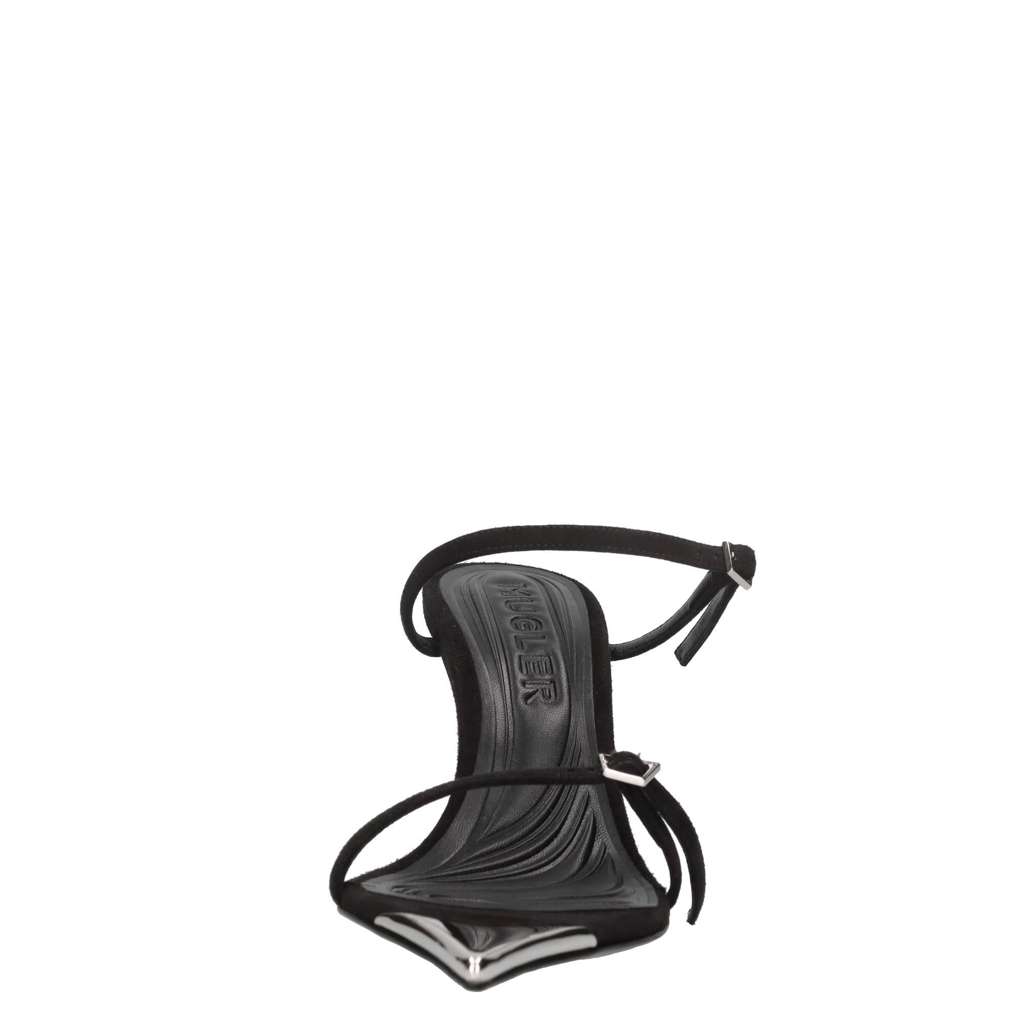 Mules Strappy in camoscio 