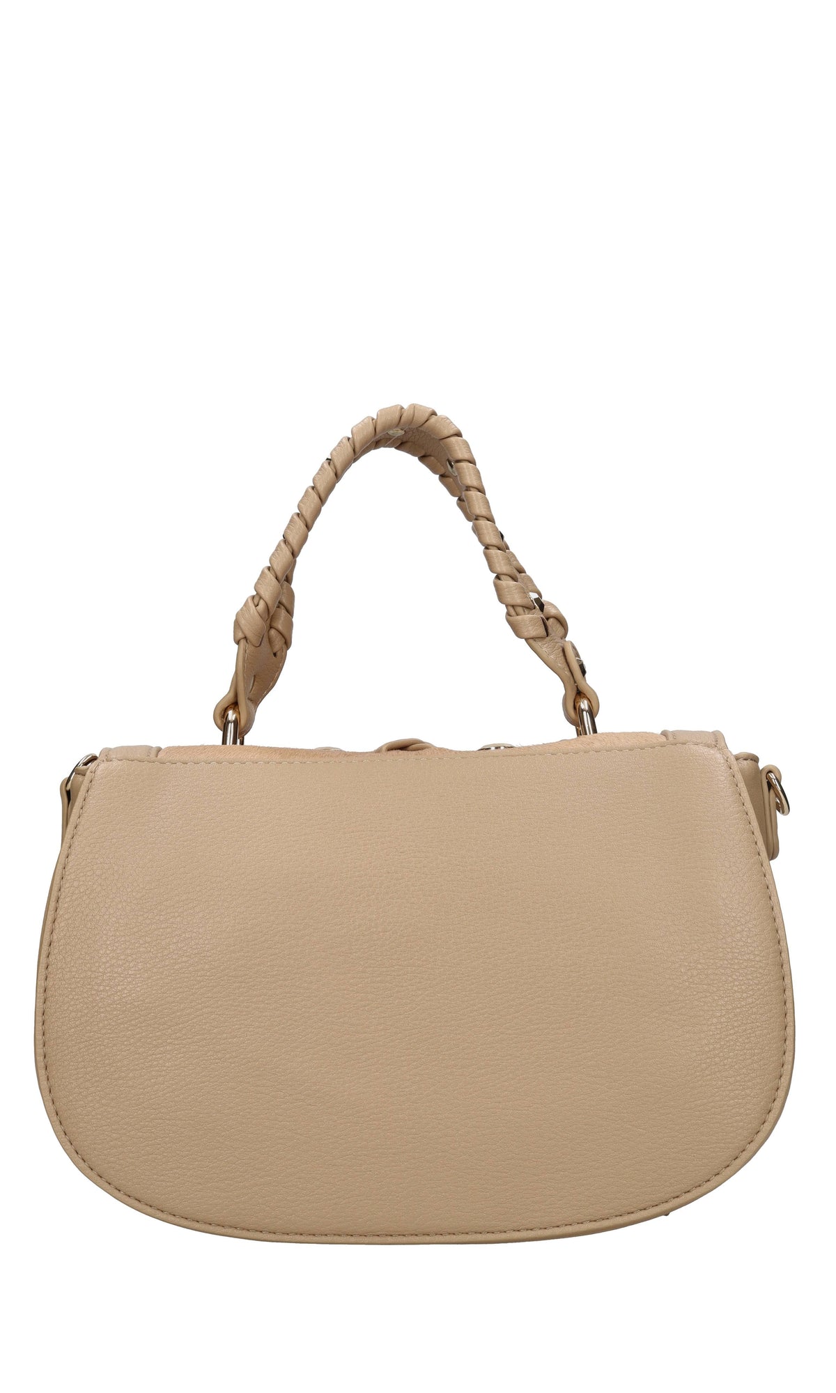 Borsa in ecopelle con borchie e strass 
