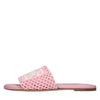 CASADEI Sandali flat in tessuto crochet