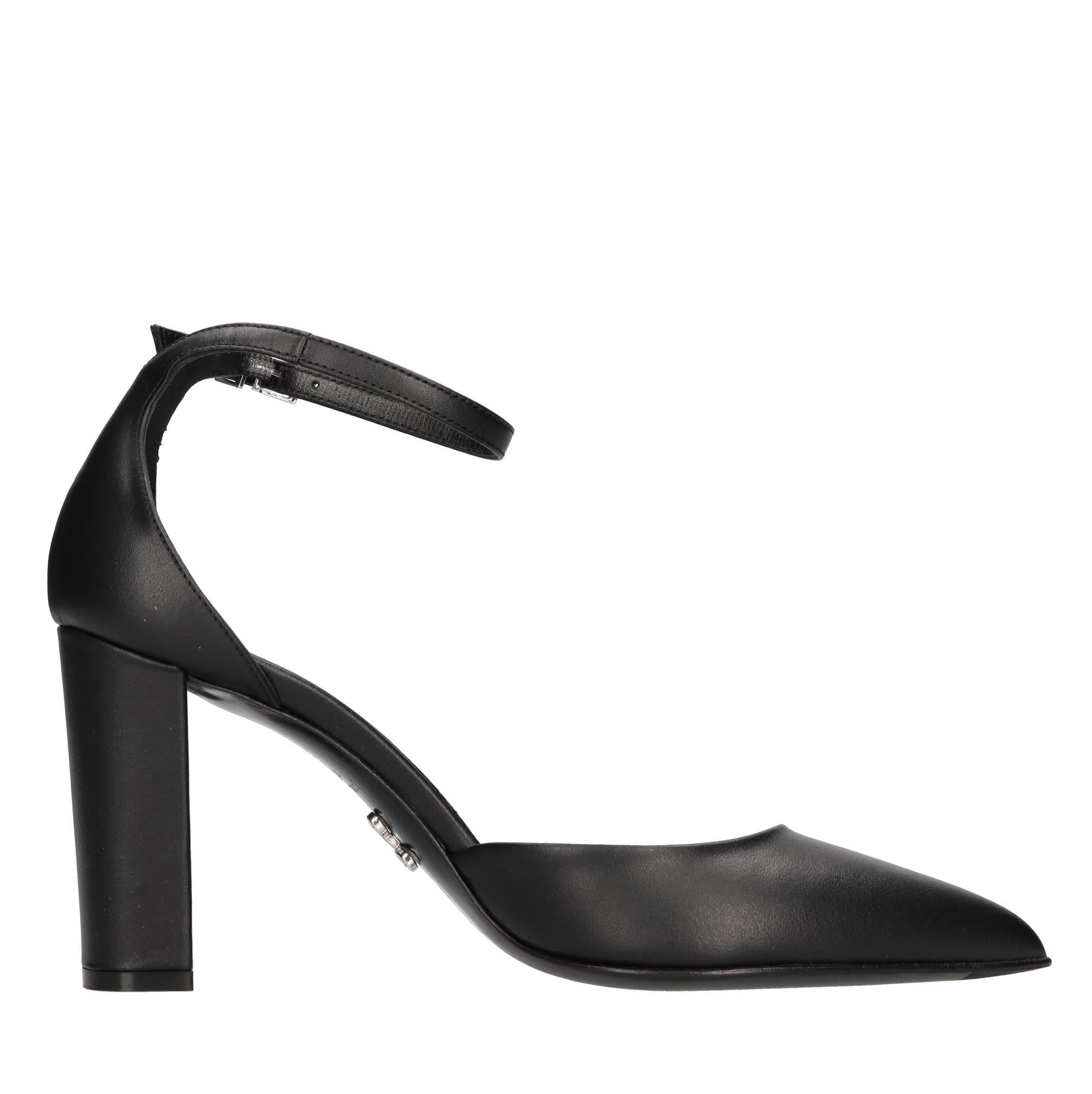 Décolleté slingback in pelle 