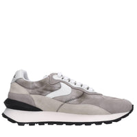 Sneakers in camoscio pelle e tessuto 