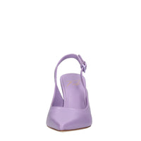 Décolleté slingback in pelle 