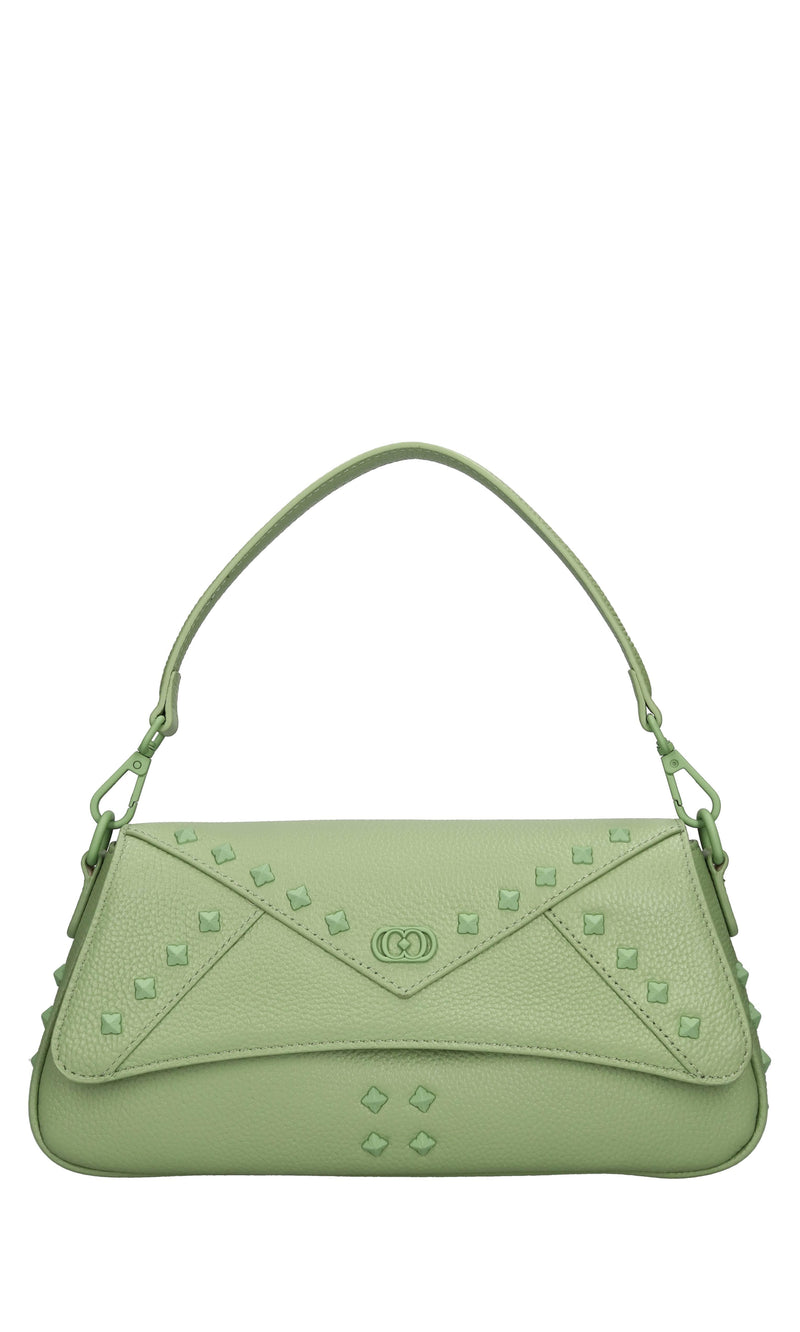 Borsa Frivolous in pelle e borchie 