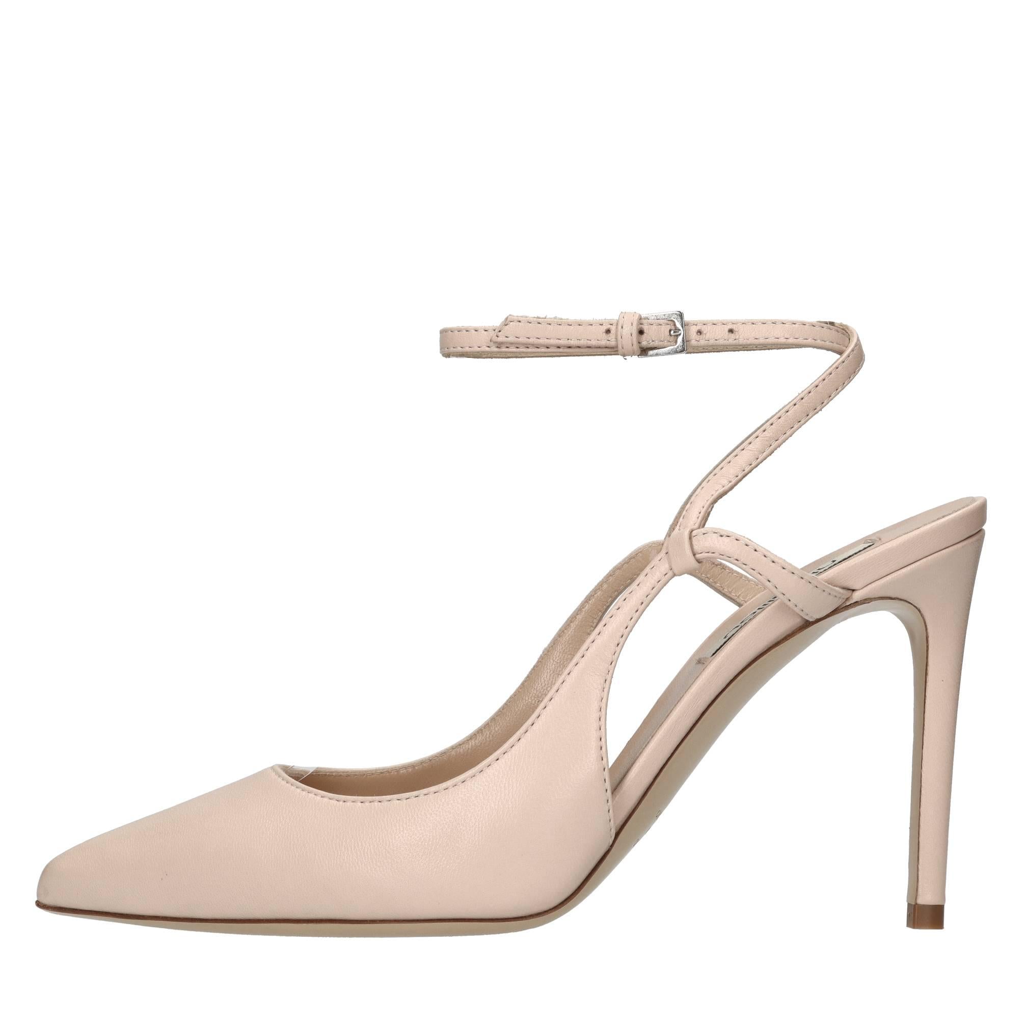 Décolleté slingback in pelle 