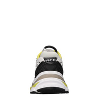 Sneakers in ecopelle e tessuto 