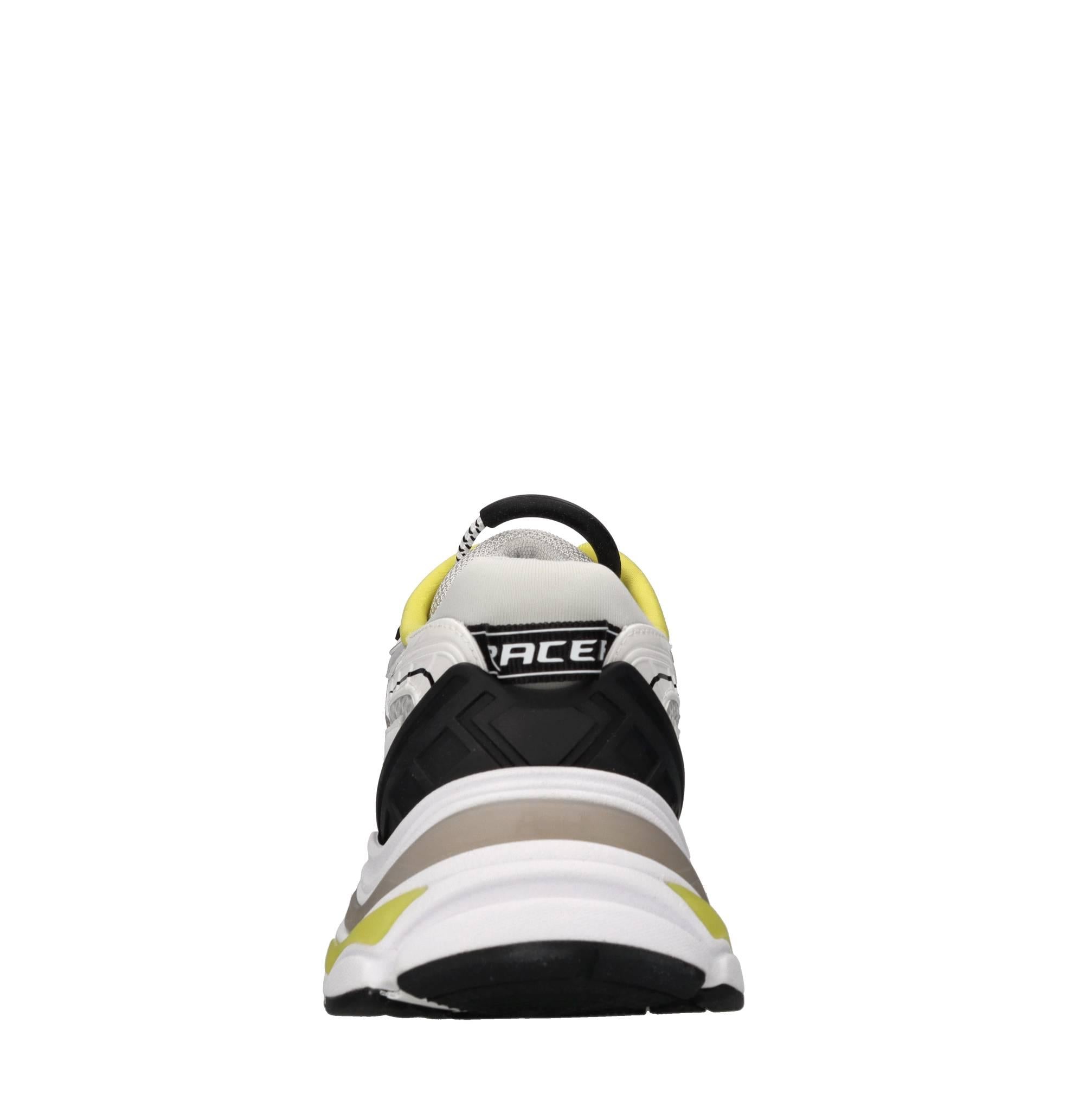 Sneakers in ecopelle e tessuto 
