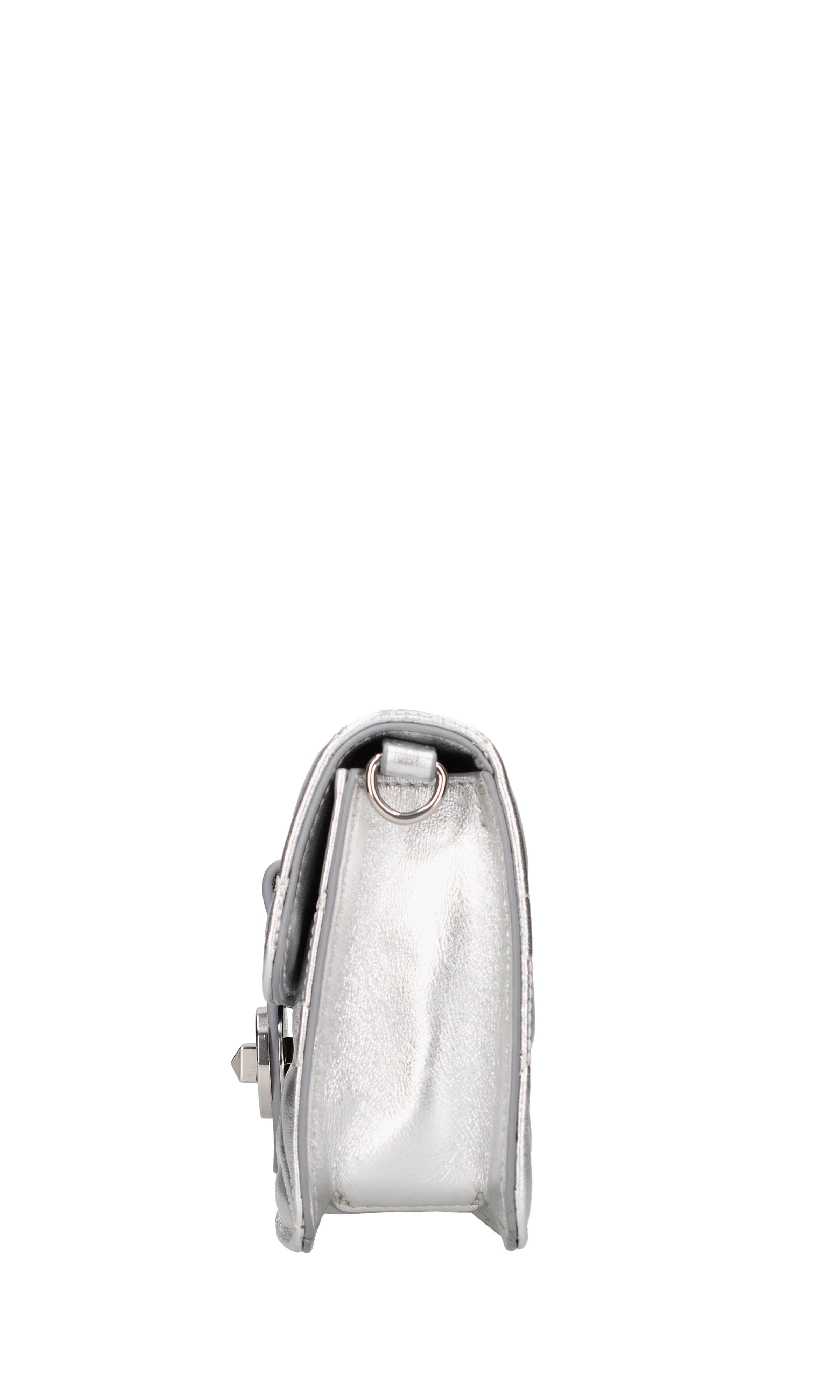 Borsa in pelle laminata 