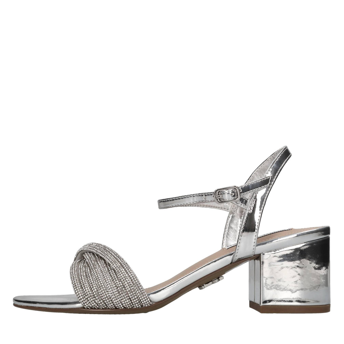 Sandali in ecopelle e strass 