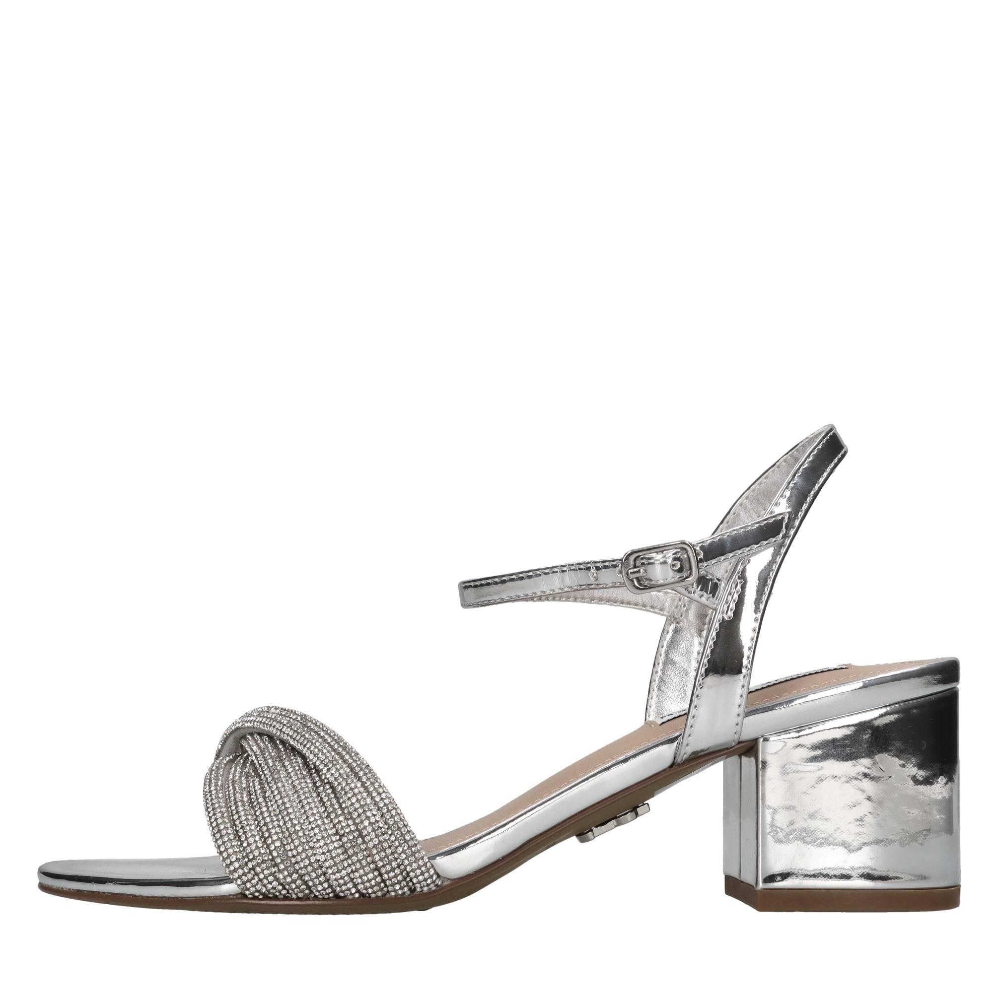 Sandali in ecopelle e strass 