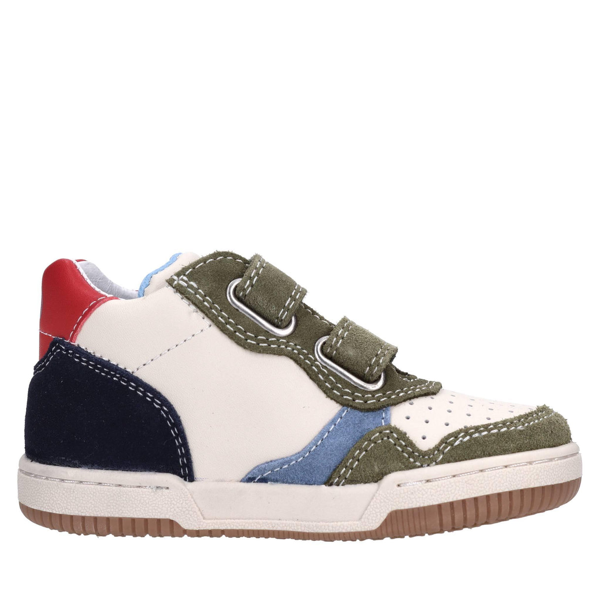 Sneakers in pelle e camoscio 