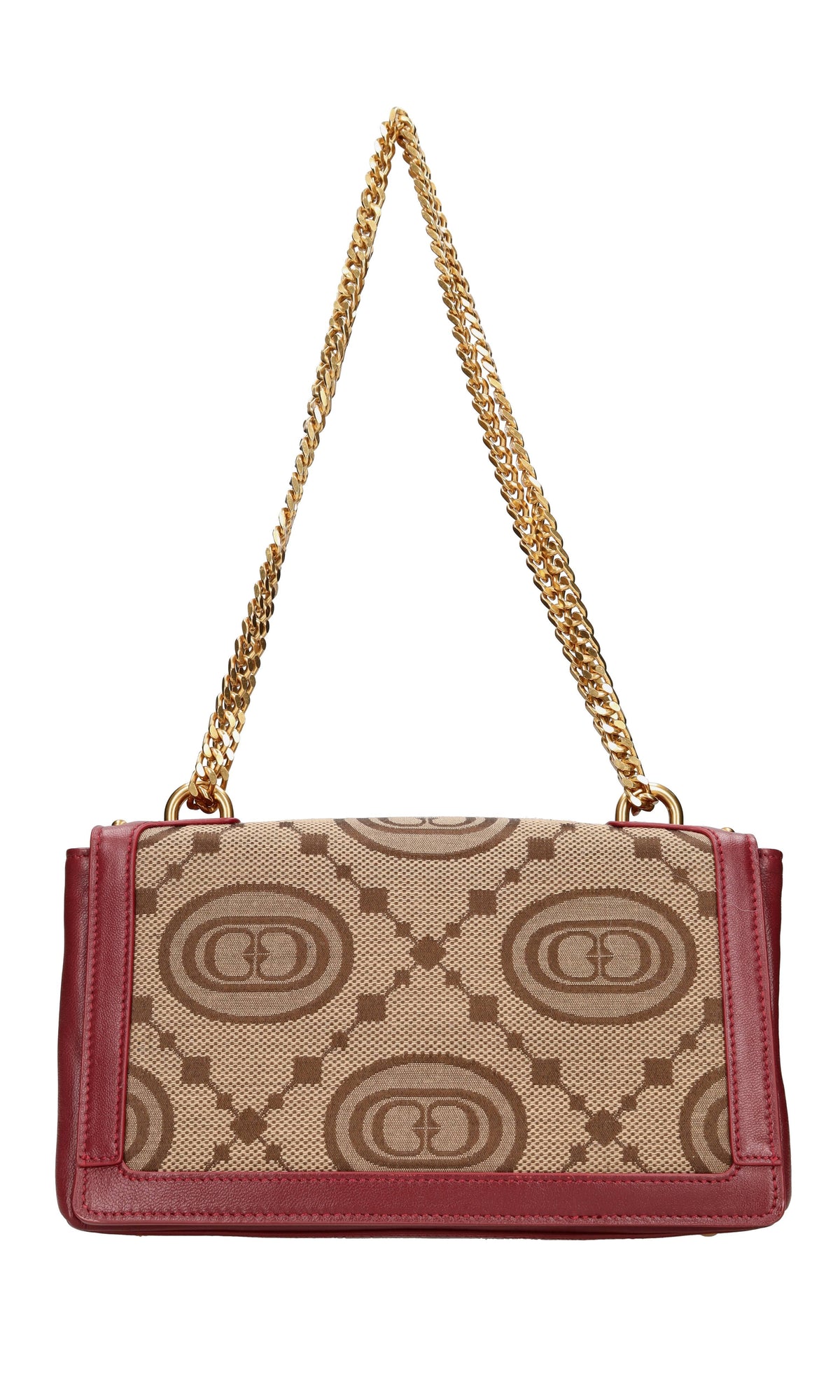Borsa in pelle e tessuto 